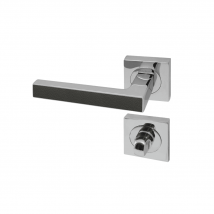 Poignée De Porte D'Intérieur Premium Cuir Basalte À Condamnation - Bricoman