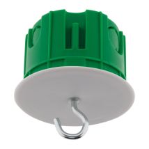 Boîte Point De Centre Murs Pleins Ø65mm + Crochets Suspension - Vert - Zenitech - Bricoman