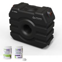 Kit Fosse Septique Rectangulaire A Enterrer 1500 Litres Ds Eau Pour 4 Personnes Avec Produits Activateurs Et D'Entretien. - Bricoman