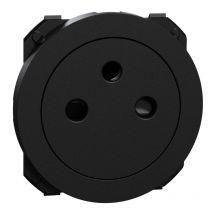 Enjoliveur Pour Prise Affleurante 2p+t Odace Schneider Electric - Noir Onyx - Bricoman