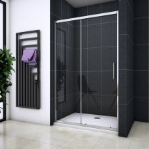 Porte De Douche Coulissante 100cm En Niche Hauteur 190cm Porte De Douche Océan - Bricoman