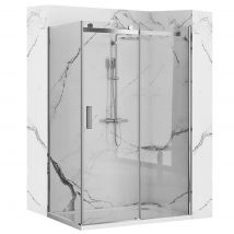 Cabine De Douche Rea Nixon-2 90x140 Right Chrome - Bricoman