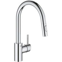 Robinet Cuisine Avec Douchette Grohe Concetto Chromé - Bricoman