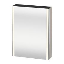 Armoire Miroir Duravit Xsquareavec Éclairage 800x600x156mm Ouverture Droite Taupe - Bricoman
