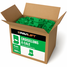 3000 Croisillons Autonivelants À Cale En "i" 4mm (carrelage De 3 À 14mm) Pavilift - Bricoman