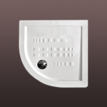 Receveur De Douche 90x90 H.5,5 Semi-circulaire En Céramique | Linea - Bricoman