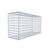 Gabion En Acier Galvanisé 100x50x30cm (lxhxp), Mailles 5 X 5cm, Spirale, Cage Métallique Pour Mur Ou Jardin - Bricoman