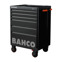 Servante Storage Hub E77 26 Charge 1000 Kg Avec 6 Tiroirs Noir 976 X 510 X 820 Mm 1477k6black Bahco - Bricoman