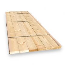Pack De 12 Planches (poutre) En Bois De Pin Traité 45x145x2400 Mm - Bricoman