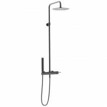Luisa Colonne De Douche Mécanique Gris Gun Métal - Bricoman