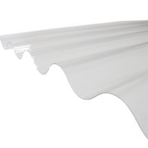 Plaque Pvc Ondulée (go 177/51) - Transparent - 92cm X 1.52m - Bricoman
