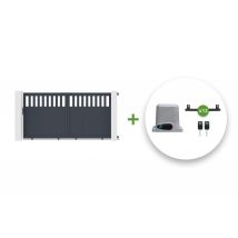 Portail Coulissant Motorisé 3m Santis H.160cm + Motorisation Ranger C300 - Bricoman