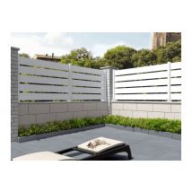 Clôture Panneau Ajouré Blanc L 1911 X H 565 Mm - Bricoman
