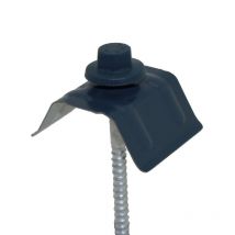 Kit De 50 Fixations Pour Bac Acier 1045 (vis L 100 X Diam 6 Mm) - Coloris - Bleu Ardoise 5008 - Bricoman