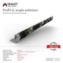 Profil D`angle Extérieur Tôle De Couverture H12 Coloris Camouflage Printech L=2m - Bricoman
