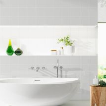 Carrelage Mur Brillant Ceragni Lisse Gris 100 | 20x20 (carton Avec 25 Unités = 1 M2) - Tecnomat