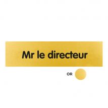 Plaque De Porte Mr Le Directeur - Classique Or 170x45mm - 4490861 - Bricoman