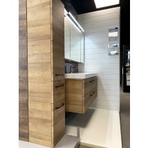 Meuble De Salle De Bain + Colonne Carat Ligne 212 Azurlign - Bricoman