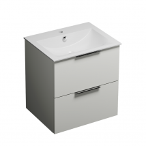 Meuble Vasque 60 Cm Burgbad Olena Blanc Brillant - Bricoman