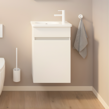 Meuble Wc Lave-mains Burgbad Joline Blanc Mat - Bricoman