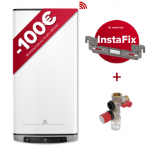 Chauffe-eau Électrique Plat Multiposition Ariston Velis Evo Dune Dry Wifi 80l - Kit D'Installation Inclus - Bricoman