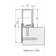 Gâche En J Pour Serrure Protective - Assa Abloy Vachette Blanc Gauche - Bricoman