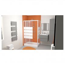 Ondee Zen - Receveur De Douche Cera - Picots Antidérapants - 80x120x11cm - Grès - Blanc - Bricoman