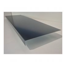 Bande De Rive Gris Anthracite, Ral 7016, Épaisseur 1 Mm, 1 Pli Retour 3 Cm , Largeur 8 Cm , Longueur 140 Cm - Bricoman