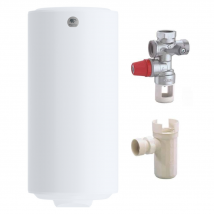 Pack Chauffe Eau Électrique Stéatis Vertical 200 Litres Thermor + Groupe De Sécurité 3/4 + Siphon De Groupe - Bricoman