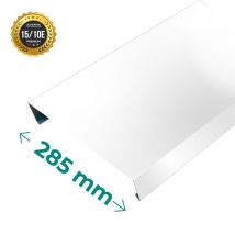 Couvertine Aluminium Premium 1.5 Mm Blanc Ral 9010 - 3 Mètres - 285mm Aluhome - Bricoman