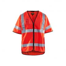 Gilet Haute Visibilité Blaklader Zippé Manches Courtes Rouge S - M - Bricoman