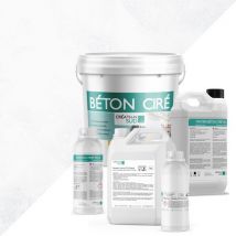 Béton Ciré Multisurfaces (sols Et Murs) - Kit Complet 5m² (2 Couches) - Mat - Teinte : Nature (blanc) - Creation Sud - Bricoman
