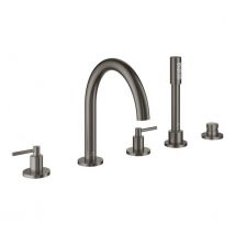 Grohe Atrio Mitigeur Baignoire Sur Gorge - 5 Trous - Graphite - Bricoman