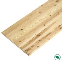 Plateau Pin Massif Lamellé Collé Abouté Rustique 1200 X 800 X 18 Mm - Bricoman