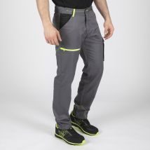 Marlow - Pantalon De Travail - 1397 Gris , Jaune Fluo S - Bricoman