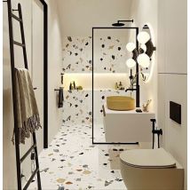 Carrelage Sol / Mur Effet Terrazzzo Coloré 120x120 Cm Stracciatella Nacar(vendu Par Boite 1.44m2) - Bricoman