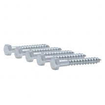 Tirefond Tête Hexagonale Zingué Viswood 8x60 Mm (x4 Tirefonds) - Bricoman