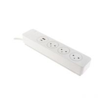 Bloc 3 Prises Easyeject Et 2 Usb 1.5m Otio - 760004 - Bricoman