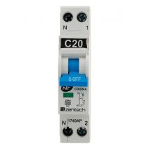 6 Disjoncteurs Ph/n - 20a Nf Pour Cumulus Et Chauffe-eau - Zenitech - Bricoman