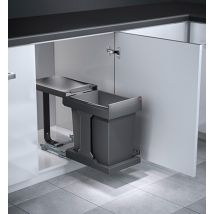 Poubelle De Cuisine Coulissante Encastrable Sous Évier 20l Hailo Solo Automatique - Bricoman
