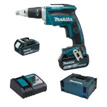 Visseuse À Placo 18v Lxt (2x5.0 Ah) En Makpac - Makita Dfs452rtj - Bricoman