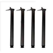 Pieds De Table , Jeu De 4 Pieds Klose Besser " Noir " Hauteur 710 Mm Diam 60 Mm - Tecnomat