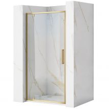 Porte De Douche À Entrouvrir Rea Rapid Swing 1100 Brush Gold - Bricoman