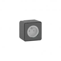 Mureva Styl - Prise De Courant Standard Français Saillie Gris - Bricoman