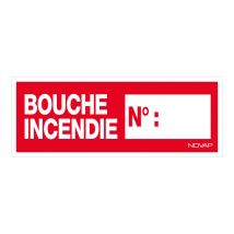 Panneau Bouche D'Incendie N° - Rigide 330x120mm - 4140773 - Bricoman