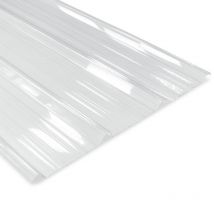 Plaque Nervurée Polycarbonate Translucide 2100x1000 Mm Axel - Bricoman