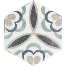 Carrelage Sassani 14x16 Cm Effet Carreaux Ciment - Bricoman