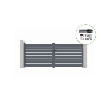 Portail Battant Motorisé 4m Vogel H.160cm + Motorisation Hicker B200 - Tecnomat