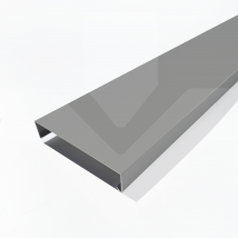 Couvertines D'Acrotères Plates - Gamme 200 - Aluminium Prélaqué 15/10, Couleur - 9006piedra, Longueur - 3000mm - Bricoman