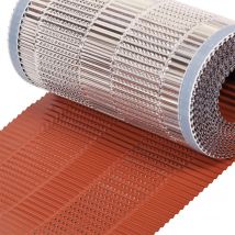 Closoir De Faîtage Tout Aluminium 400 Mm X 10 Ml Rouge Souple Ventilé - Ral 8004 - Bricoman